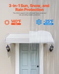 Aluminum Awning 60X42 Door Window Canopy Exterior Rain Snow Sun Protection. Fixed Price $157.99.
