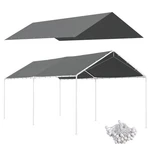 10' X 20' Carport Replacement Canopy Cover For 84C-159, Gray. Fixed Price $56.99.