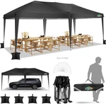 Pop Up Canopy Tent 10X20FT Waterproof Portable Ez Gazebo Black Cobizi Party. Fixed Price $259.99.
