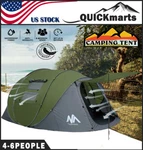 4-6 Person Automatic Popup Tent Outdoor Waterproof Instant Camping Hiking Canopy. Fixed Price $149.99.