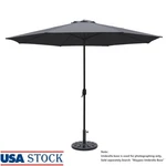 11FT Patio Umbrella Market Canopy Steel Frame Water-resistant Outdoor Garden New. Fixed Price $51.13.