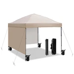 Aergerger 10X10 Pop Up Canopy Tent 2 Sidewalls Easy Outdoor Party Sun. Fixed Price $192.36.