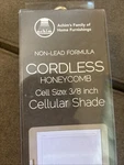 Achim Cordless Honeycomb Cellular Pleated Shade 23X64 White Inside/outside Mount. Fixed Price $26.05.