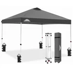 Eagle Peak Pop Up Canopy Tent With Wheeled Carry Bag, 8 Stakes, 4 Ropes, Weight. Fixed Price $199.99.
