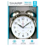 Sharp Twin Bell Quartz Analog Clock, Loud Alarm, Battery Operated. Fixed Price $18.94.