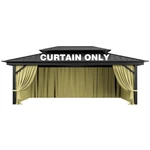 Pakunoda Outdoor Gazebo Curtain Replacement Universal 4-PANEL Sidewalls 12' X 20. Fixed Price $67.23.