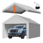 Carport Replacement Canopy, 13 X 20 Ft Potable Garage Tent Top Tarp With S. Fixed Price $209.84.