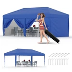 Pop Up Canopy 10X20 6 Sidewalls Heavy Duty Instant Tent Blue GL002 Portable. Fixed Price $299.99.