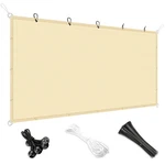 Sun Shade Sail 180GSM Straight Edge Shelter Canopy Cover Garden Outdoor Beige. Fixed Price $116.43.