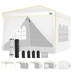 Cobizi 10X10 Pop Up Canopy, Tent With Window Walls, White. Fixed Price $167.99.