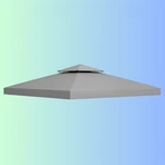 Outsunny 10' Square 2-TIER Gazebo Canopy Top Replacement Light Grey 84C-O41GY. Fixed Price $44.00.