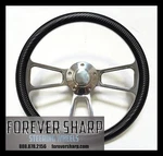 New World Motoring Boat Steering Wheel - Billet Aluminum W/ Carbon Fiber Half.... Fixed Price $185.99.