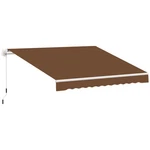 10'X8' Manual Retractable Awning Sun Shade Shelter For Window Patio Door Balcony. Fixed Price $164.99.