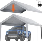 Vevor Carport Replacement Canopy Cover 10 X 20 Ft, Garage Top Tent Shelter Tarp. Fixed Price $65.70.