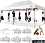 10X20 Heavy Duty Pop Up Canopy Tent With 6 Sidewalls Easy Commercial Outdoor. Fixed Price $619.99.