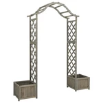 Pergola Outdoor Garden Arch Trellis With Planter Solid Wood Fir Vidaxl. Fixed Price $170.99.