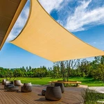 Sun Shade Sail 24X24 Ft Curved Sand Outdoor Uv Block Canopy High Density Poly.... Fixed Price $225.97.