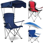 Portable Camping Chair W/canopy Cup Holder Folding For Beach Sports Picnic. Fixed Price $60.68.