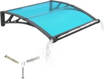 Ggnebai Awning Door Entrance Drainage 40X48" Black Bracket / Blue Board. Fixed Price $104.00.