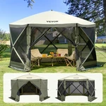Vevor Gazebo Tent Pop-up Screen 6 Sided Canopy Sun Shelter Green. Fixed Price $189.99.