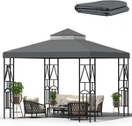 10X10 Canopy Replacement Top Double Tiered Gazebo Cover For Yard, Patio & Garden. Fixed Price $99.99.