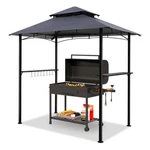 Gartoo 8'X5' Outdoor Grill Gazebo Double Roof Bbq Canopy With 2 Side .... Fixed Price $161.94.