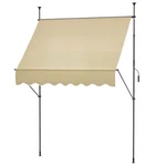 Outsunny 6.5' X 4' Freestanding Retractable Awning, Non-screw, Beige. Fixed Price $95.99.
