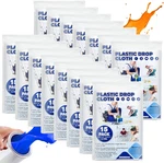 15 Pack 9' X 12' Plastic Drop Cloths Clear Waterproof Paint Cover Tarps. Fixed Price $22.21.