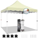 Hoteel 10X10FT Pop Up Canopy Waterproof Uv Protection Vendor Tent Party Gazebo. Fixed Price $72.99.