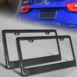 2 X TYPE-1 Real Carbon Fiber License Plate Cover Frame Front & Rear Universal. Fixed Price $31.99.