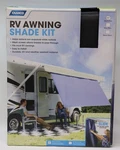 Camco Rv Awning Shade Kit Black Uv & Weather Resistant 4.5FT X 10FT Mesh Screen. Fixed Price $29.99.
