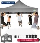 Cobizi 10X10 Pop Up Canopy Tent With 4 Sidewalls Commercial Heavy Duty. Fixed Price $266.65.
