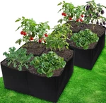 Pack Fabric Raised Garden Beds, 2X2X1 Ft 4 Gridsplanting Box. Fixed Price $27.99.