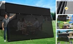 Rv Awning Sun Shade Screen With Zipper 8' 11'3",1200D Oxford Cloth + 8.2 Oz. Fixed Price $110.99.