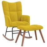 Rocking Chair Accent Side Padded Seat For Living Room Velvet Vidaxl. Fixed Price $142.99.