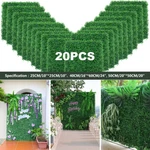Artificial Plants Grass Wall Panel Greenery Hedge Privacy Fence Backyard Decor. Fixed Price $96.88.