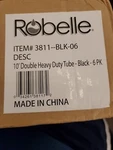 Robelle Pool Cover Weights, 6-PACK, 10 Ft. Black Double Chamber, 16 Gauge Will. Fixed Price $75.00.