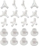 20PCS White Canopy Fitting Spare Parts Fits Only Poles Inner Diameter 25MM/19MM,. Fixed Price $44.87.