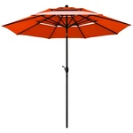 Costway 10' 3 Tier Gaiden Market Aluminum Umbrella Sunshade Double Vented Orange. Fixed Price $69.99.