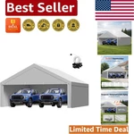 Versatile 20X20 Ft Outdoor Car Shelter Easy Setup, All-weather Protection. Fixed Price $307.79.