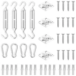Vidaxl 12 Piece Sunshade Sail Accessory Set Stainless Steel 2.6" 1.6" Usa. Fixed Price $15.00.