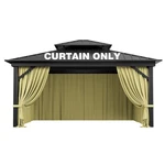 Pakunoda Outdoor Gazebo Curtain Replacement Universal 4-PANEL Sidewalls 12' X 14. Fixed Price $85.53.