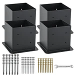 Axwhys 6X6 Post Base 4 Pcs, Inner Size 5.6X5.6 Anchors, 13GA Thick Solid.... Fixed Price $177.98.