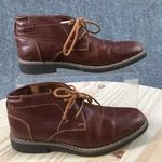 Deer Stags Boots Youth 2 Zeus Chukka Brown Leather Lace Up Almond Toe Ankle Top. Fixed Price $26.99.