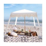 Ammsun Beach Cabana With Fringe, 6' Boho Canopy Tassels, Easy. Fixed Price $130.76.