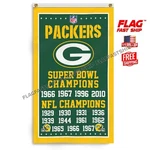 Green Bay Packers 3X5 Ft Banner Rodgers Nfl Super Bowl Champions Free Shipping. Fixed Price $15.59.