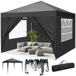 Cobizi 10X10 Pop Up Canopy Tent W/ 4 Removable Sidewalls Waterproof Commercial. Fixed Price $134.79.