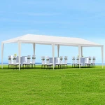 10X30FT Outdoor Party Tent Canopy White Metal Frame Waterproof Top Walls. Fixed Price $149.99.