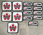 Lot Of Vtg 1989 & 1990 Top Ten Team And Five Star Service Excellence Patches 14. Fixed Price $50.00.