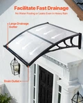 Vevor Awnings For Door Entrance, 38 40 In, Exterior Front Window. Fixed Price $59.95.